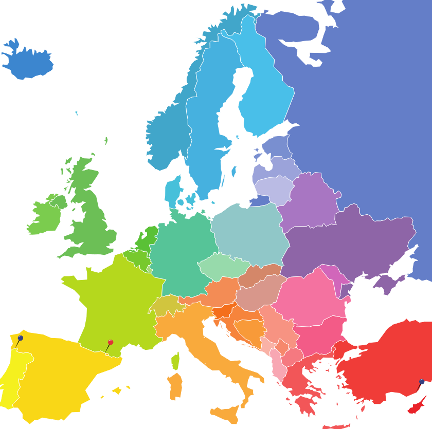 EU Hubs Map